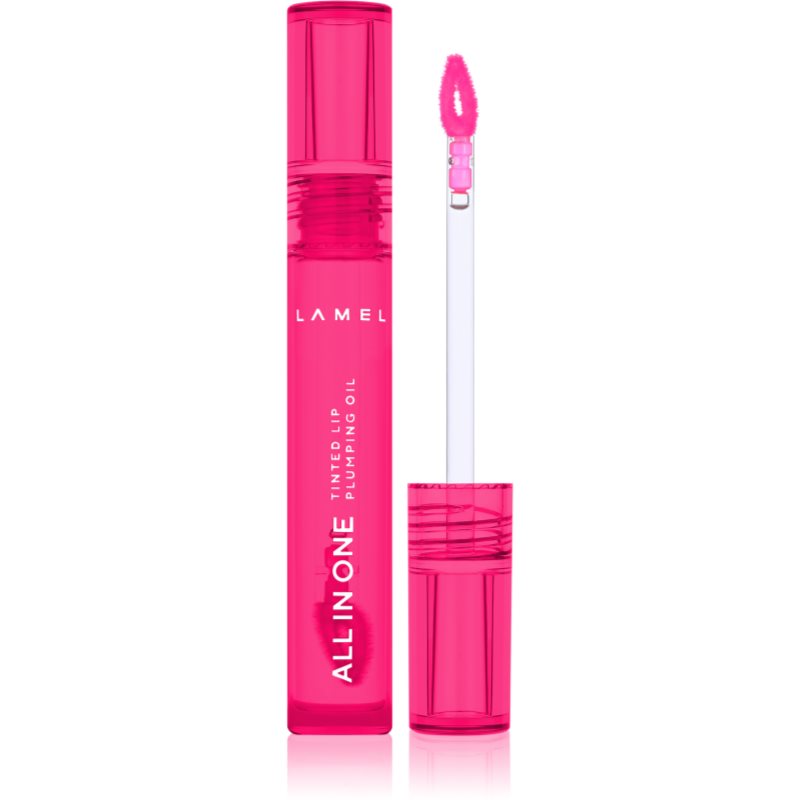 LAMEL All in One Lip Tinted Plumping Oil tonizáló olaj az ajkakra dúsabb hatásért № 404 3 ml-Ár