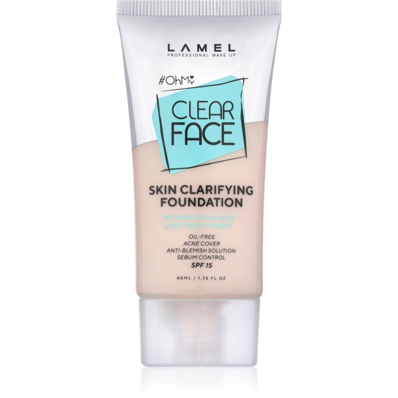 LAMEL OhMy Clear Face Magas fedésű alapozó árnyalat 401 40 ml-Ár