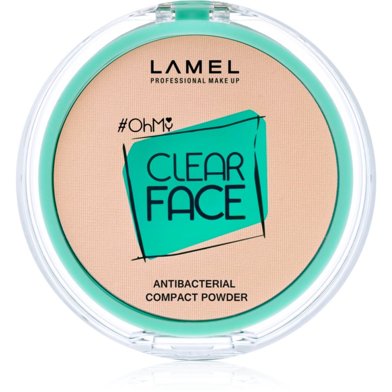 LAMEL OhMy Clear Face kompakt púder antibakteriális adalékkal árnyalat 401 Light Natural 6 g-Ár