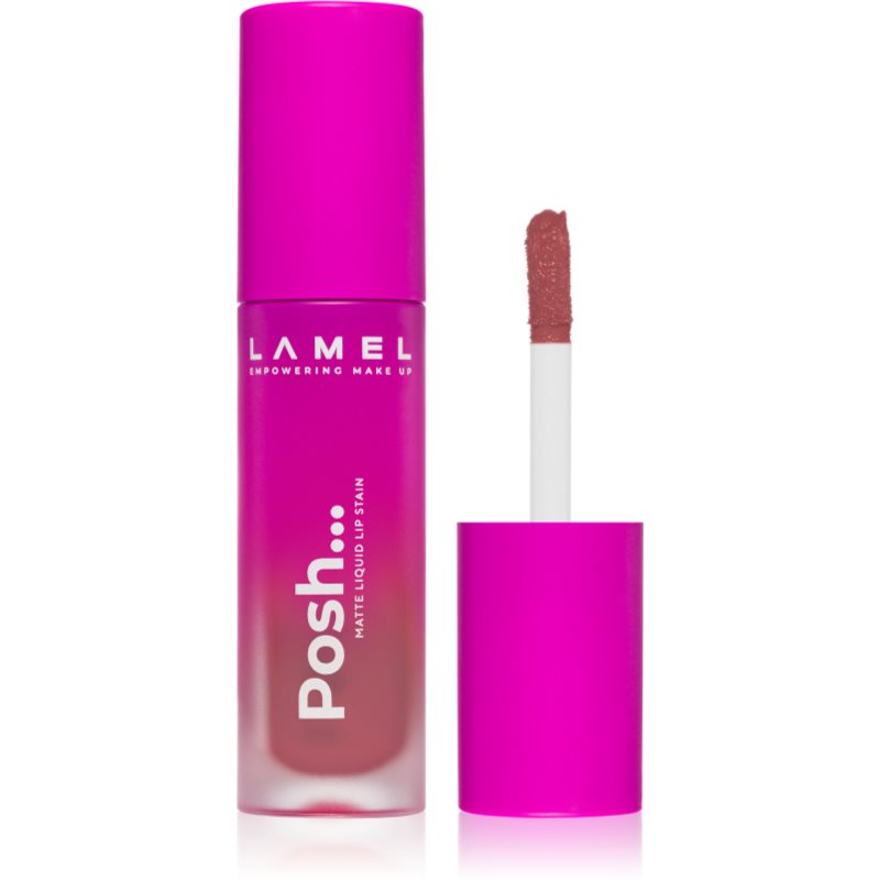 LAMEL Posh Matte Liquid Lip Stain tartós matt folyékony rúzs árnyalat 402 4 g-Ár