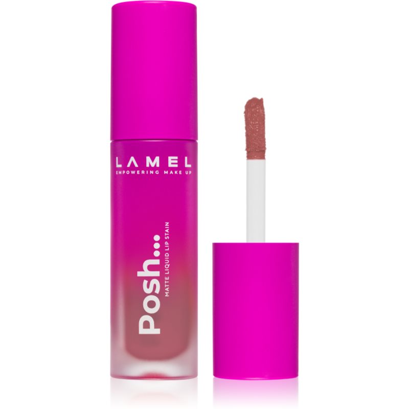 LAMEL Posh Matte Liquid Lip Stain tartós matt folyékony rúzs árnyalat №401 4 g-Ár