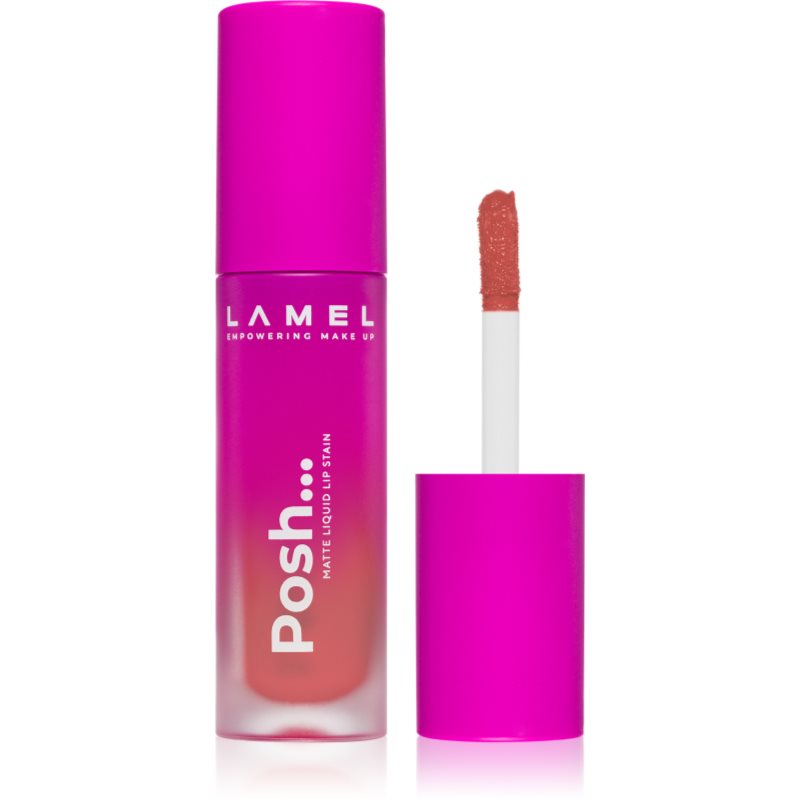 LAMEL Posh Matte Liquid Lip Stain tartós matt folyékony rúzs árnyalat №404 4 g-Ár