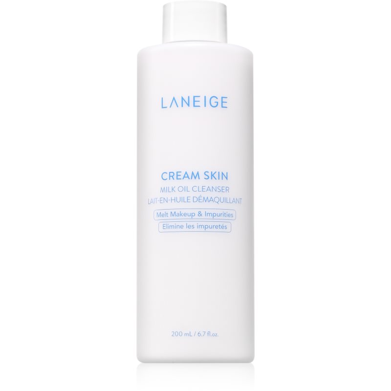LANEIGE Cream Skin tisztító és sminkeltávolító tej olajjal 200 ml-ár