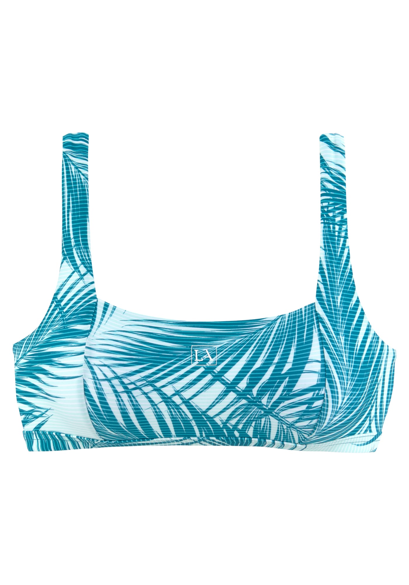 LASCANA ACTIVE Sport bikini felső  benzin / fehér-Hungary