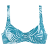 LASCANA ACTIVE Sport bikini felső  benzin / fehér-Hungary
