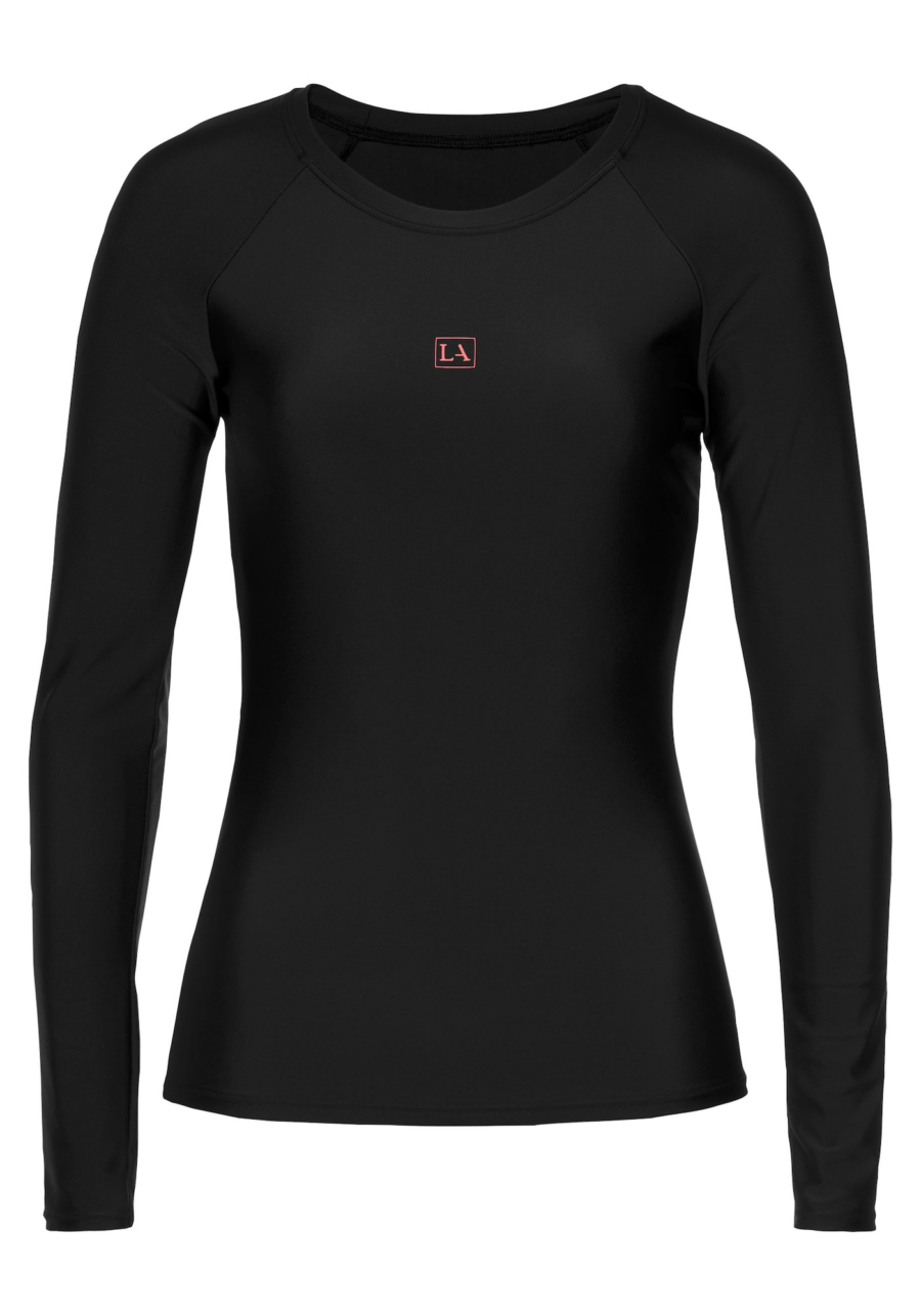 LASCANA ACTIVE Sport bikini felső  sötét narancssárga / fekete-Hungary