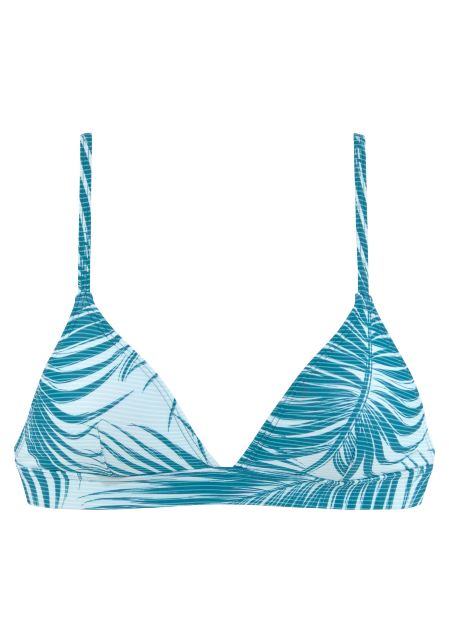 LASCANA ACTIVE Sport bikini felső  világoskék / benzin / fehér-Hungary