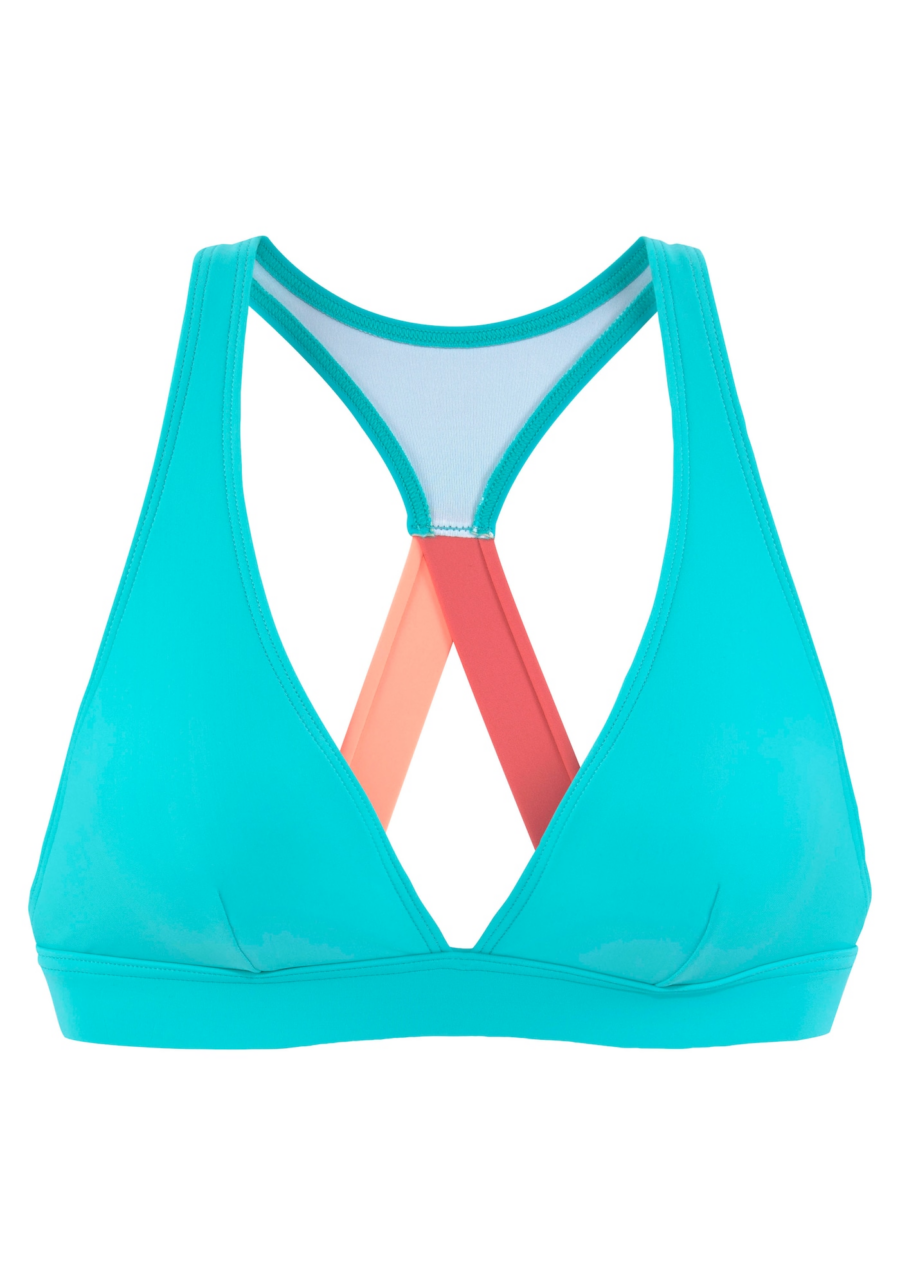 LASCANA ACTIVE Sport bikini felső  vízszín / korál / dinnye-Hungary