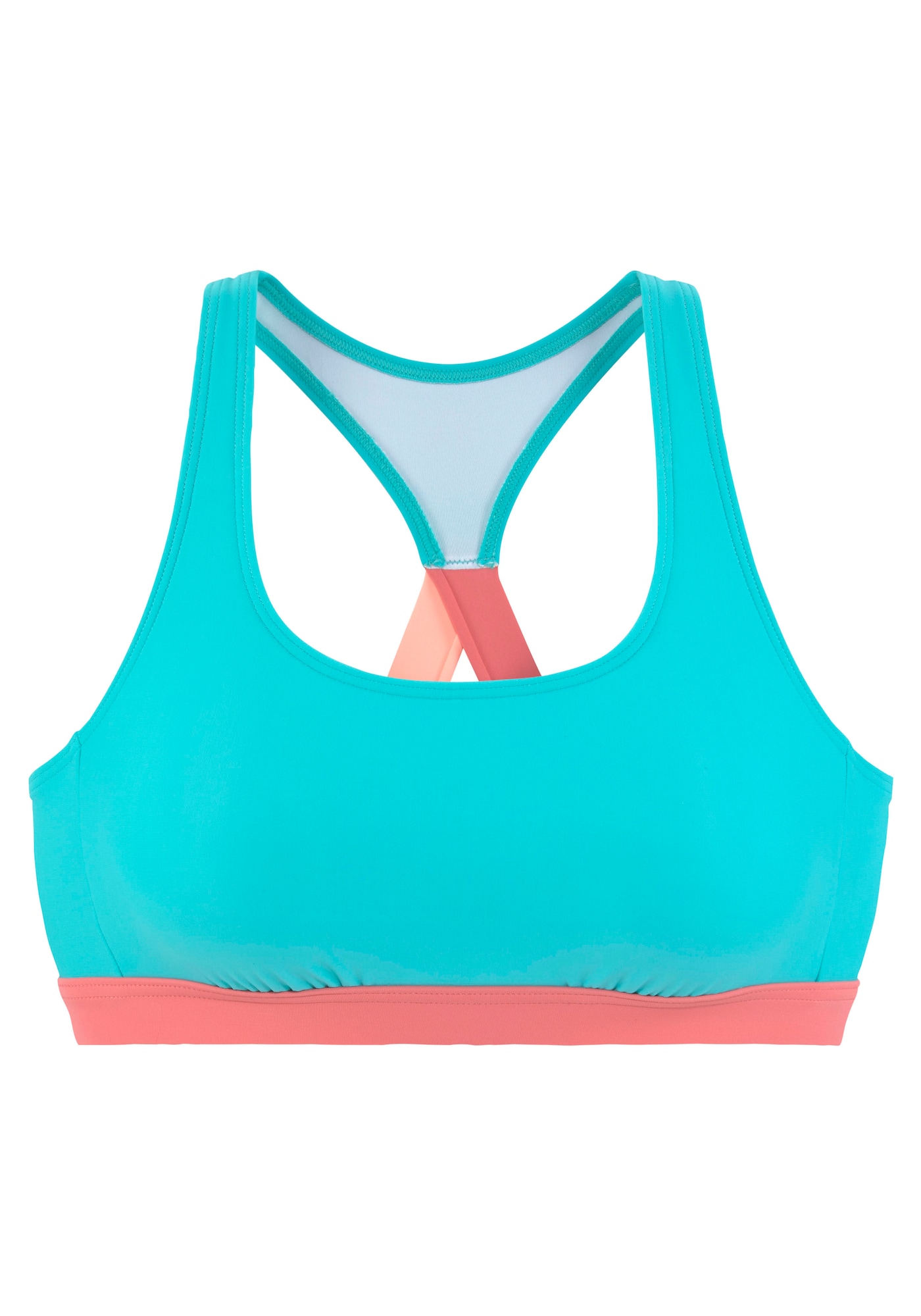 LASCANA ACTIVE Sport bikini felső  vízszín / korál / púder-Hungary