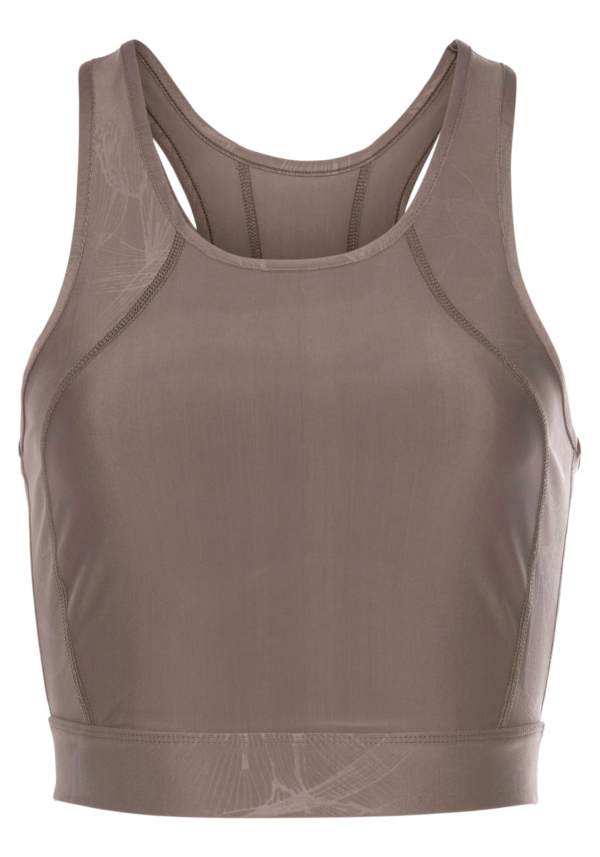 LASCANA ACTIVE Sport top  barna / fehér-Hungary