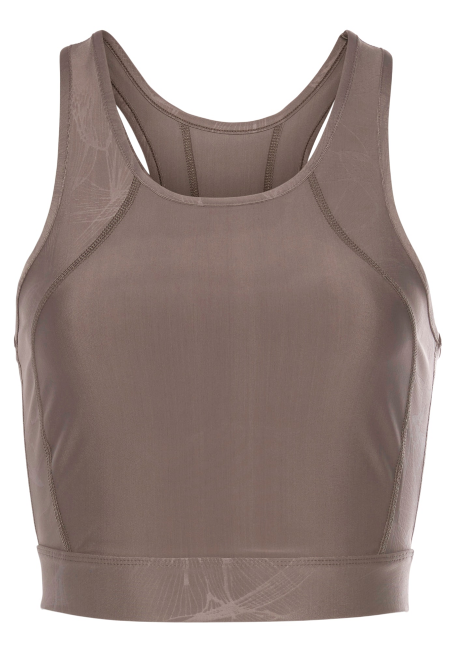 LASCANA ACTIVE Sport top  barna / fehér-Hungary