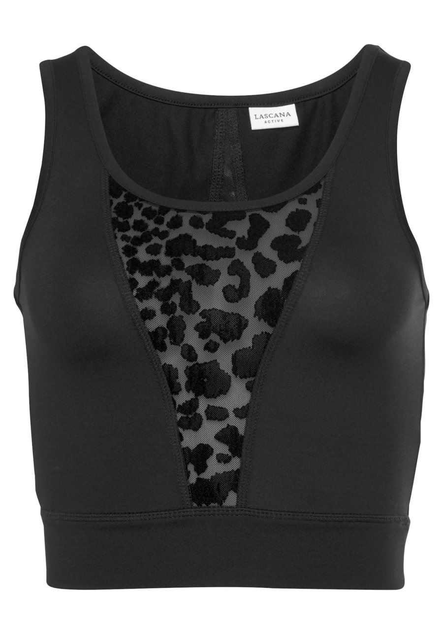 LASCANA ACTIVE Sport top  fekete-Hungary
