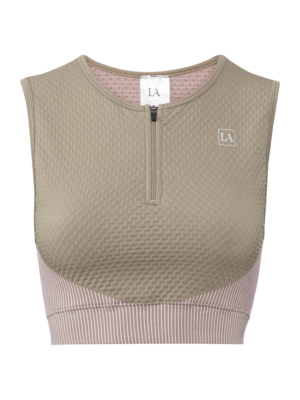 LASCANA ACTIVE Sport top  khaki / rózsaszín-Hungary