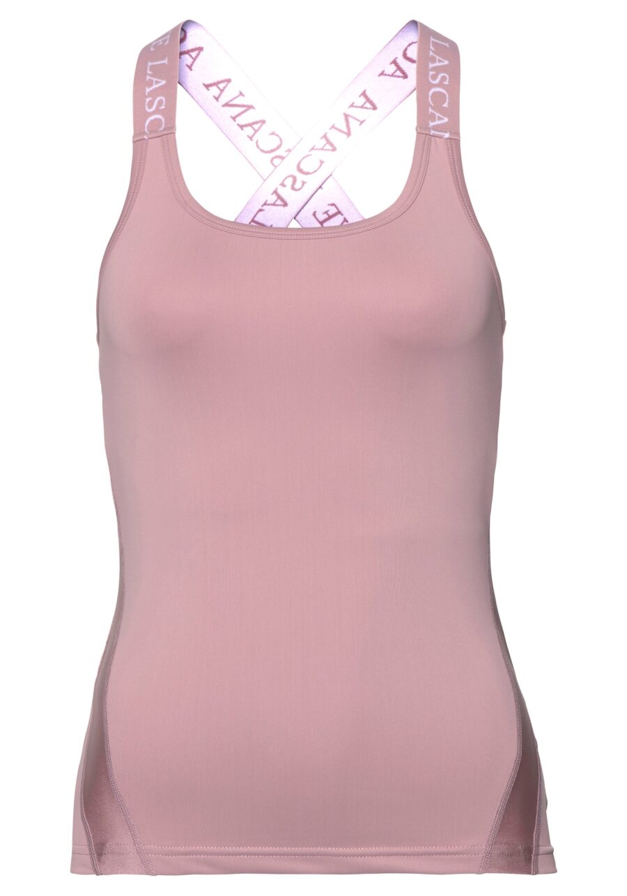 LASCANA ACTIVE Sport top  rózsaszín / fehér-hu