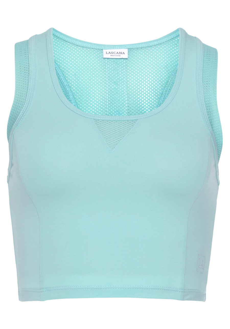 LASCANA ACTIVE Sport top  türkiz / menta / fehér-Hungary