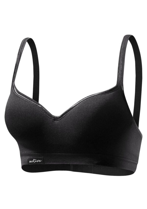 LASCANA ACTIVE Sportmelltartók  fekete