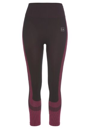 LASCANA ACTIVE Sportnadrágok  bogyó / sötétlila / fehér-hu