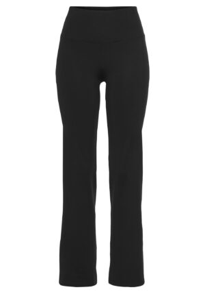 LASCANA ACTIVE Sportnadrágok  ezüstszürke / fekete-hu