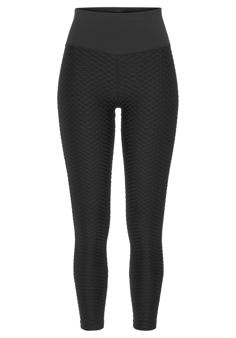 LASCANA ACTIVE Sportnadrágok  fekete / fehér-Hungary
