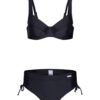 LASCANA Bikini 'Wire-Bikini Set'  fekete
