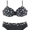 LASCANA Bikini 'Wire Glue'  fekete / fehér