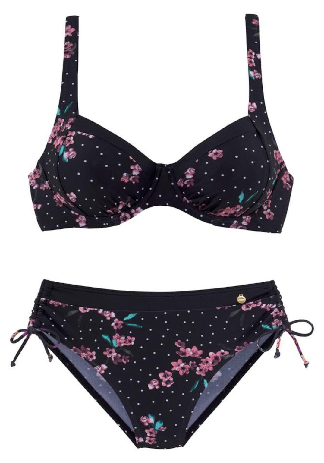 LASCANA Bikini 'Wire Osaka'  fekete