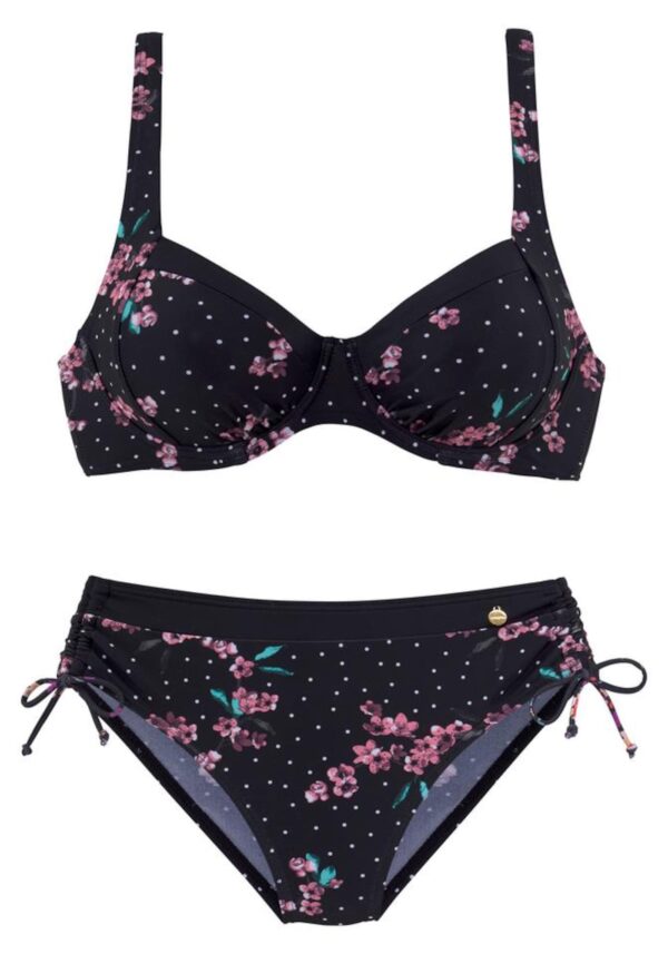 LASCANA Bikini 'Wire Osaka'  fekete