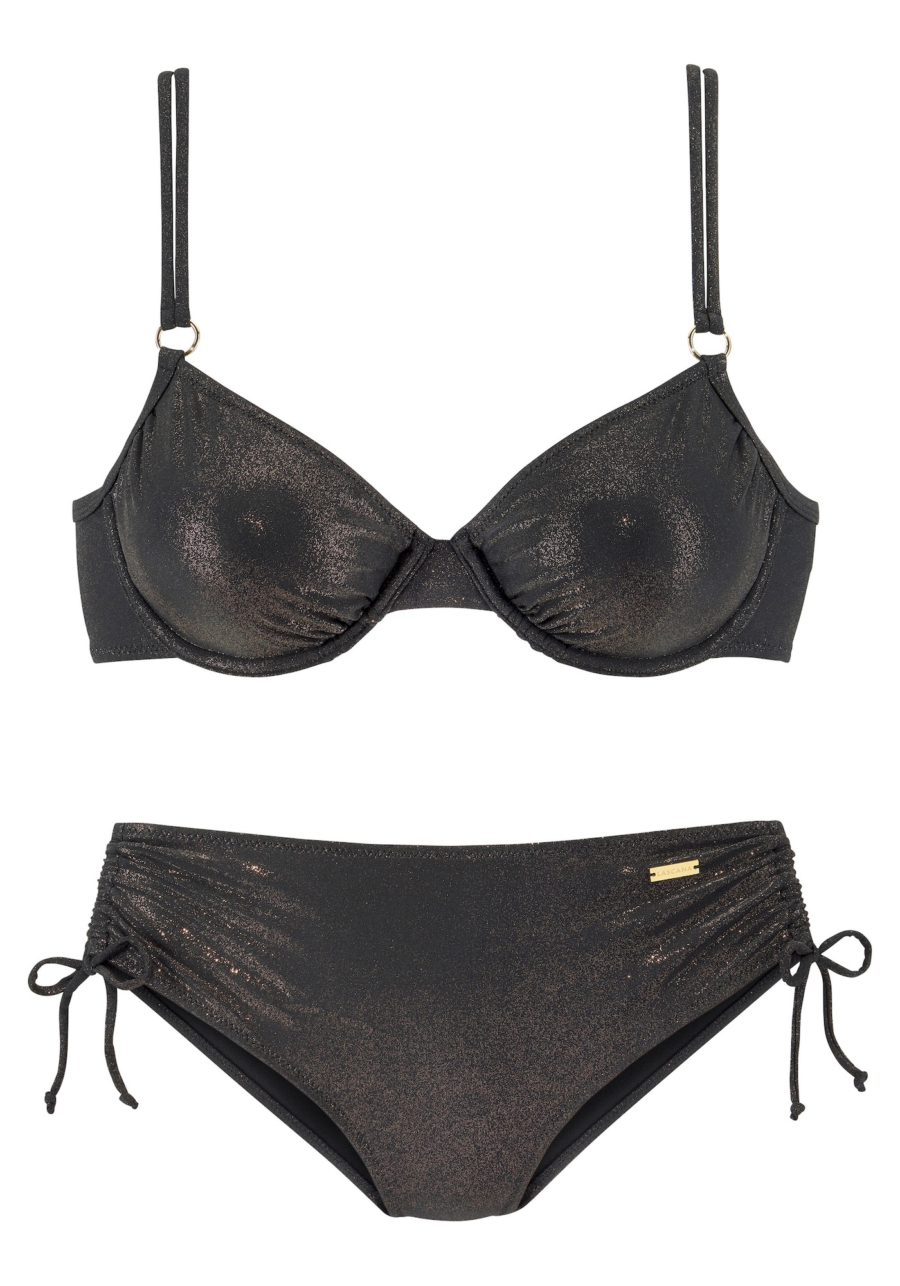 LASCANA Bikini  arany / fekete-Ár