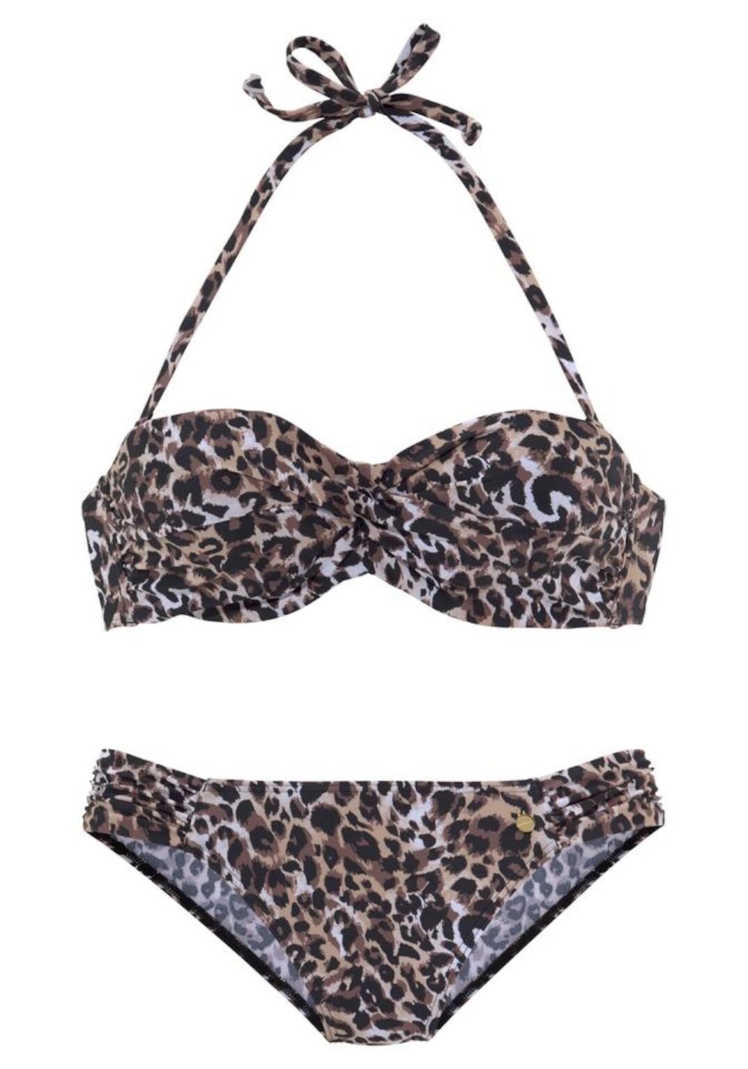 LASCANA Bikini  barna / természetes fehér