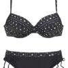 LASCANA Bikini  fekete