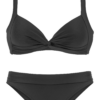 LASCANA Bikini  fekete-Hungary