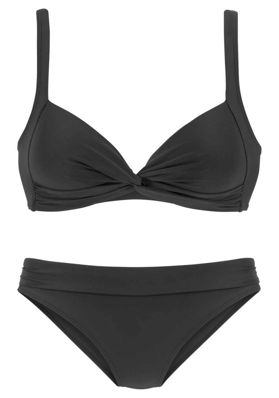 LASCANA Bikini  fekete-Hungary