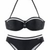 LASCANA Bikini  fekete / fehér
