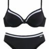LASCANA Bikini  fekete / fehér