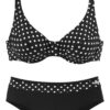 LASCANA Bikini  fekete / fehér