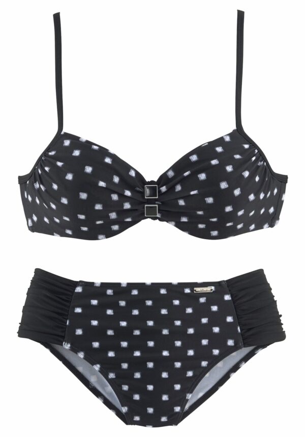 LASCANA Bikini  fekete / fehér