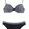LASCANA Bikini  fekete / fehér