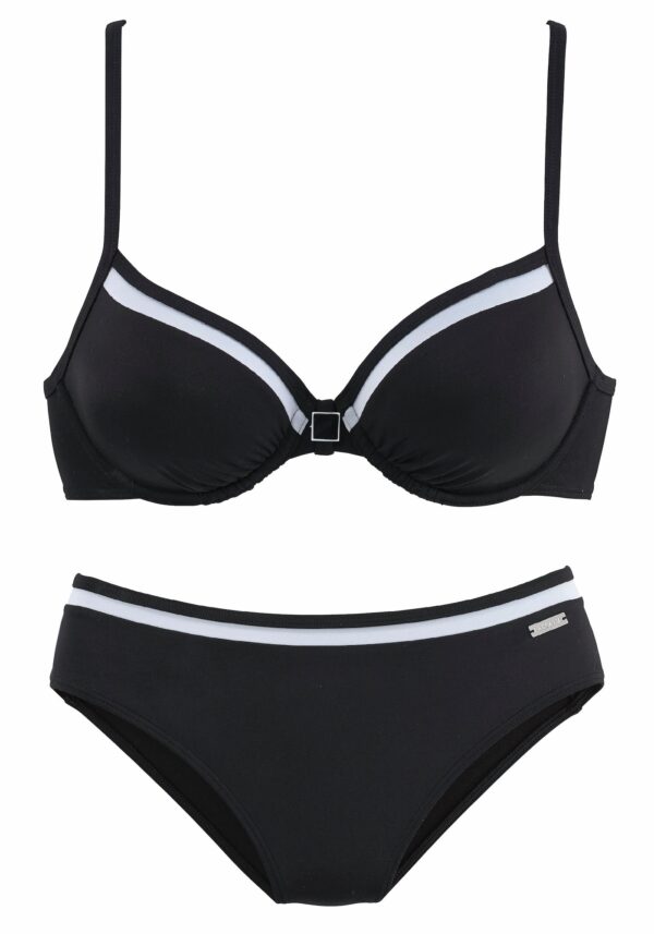 LASCANA Bikini  fekete / fehér