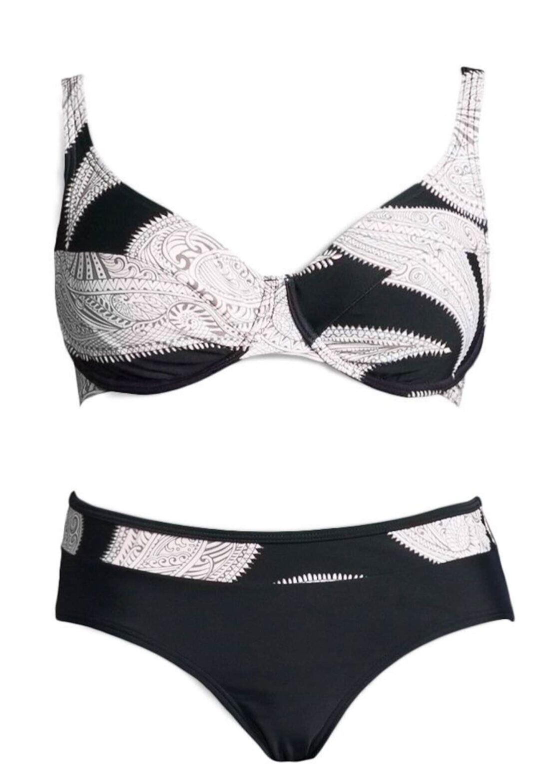 LASCANA Bikini  fekete / fehér