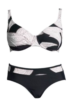 LASCANA Bikini  fekete / fehér