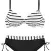 LASCANA Bikini  fekete / fehér-Hungary