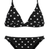 LASCANA Bikini  fekete / fehér-Hungary