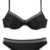 LASCANA Bikini  fekete / fehér-hu