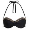 LASCANA Bikini felső 'Adele'  gitt / barna / sötét barna / fekete-hu