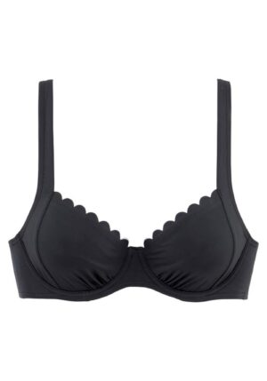 LASCANA Bikini felső 'Camilla'  fekete-hu