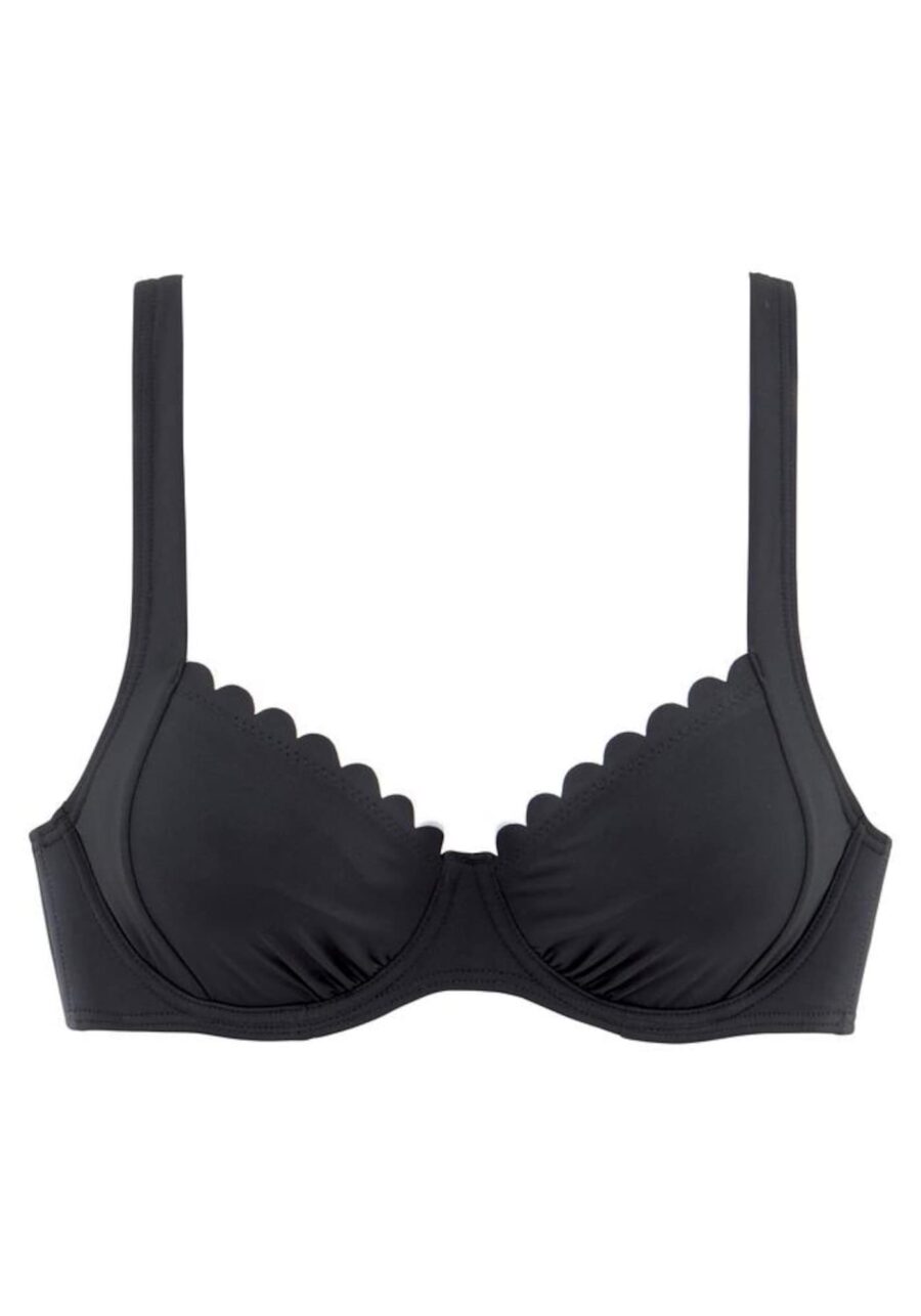 LASCANA Bikini felső 'Camilla'  fekete-hu