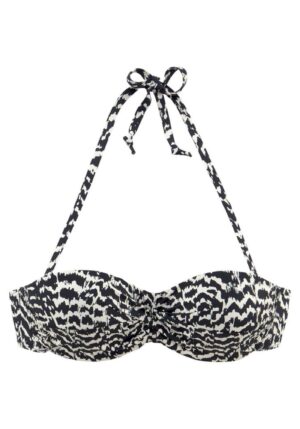 LASCANA Bikini felső 'Clara'  bézs / fekete-hu