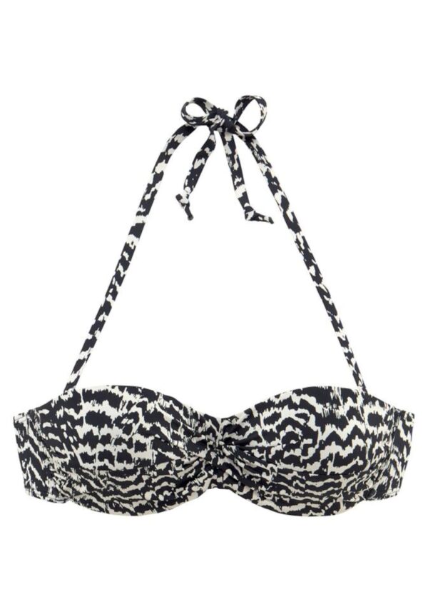 LASCANA Bikini felső 'Clara'  bézs / fekete-hu