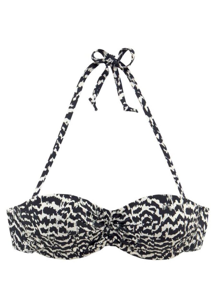 LASCANA Bikini felső 'Clara'  bézs / fekete-hu