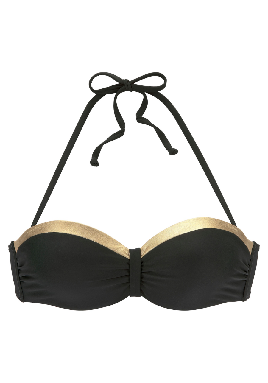 LASCANA Bikini felső 'Elodie'  arany / fekete-Ár